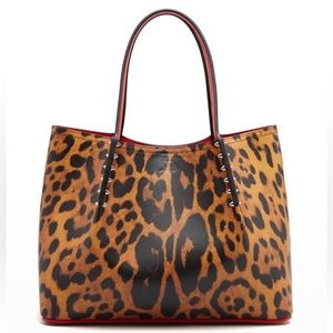 🔥PRICE DROP❤️ Christian Louboutin Cabarock Tote handbag Spicy Leopard NWT